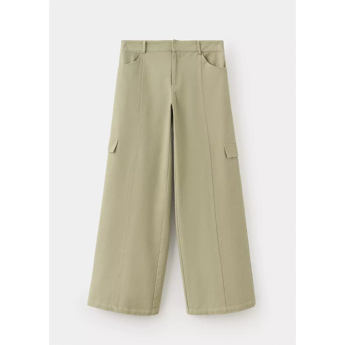 Jean wideleg cargo kaki, MANGO TEEN