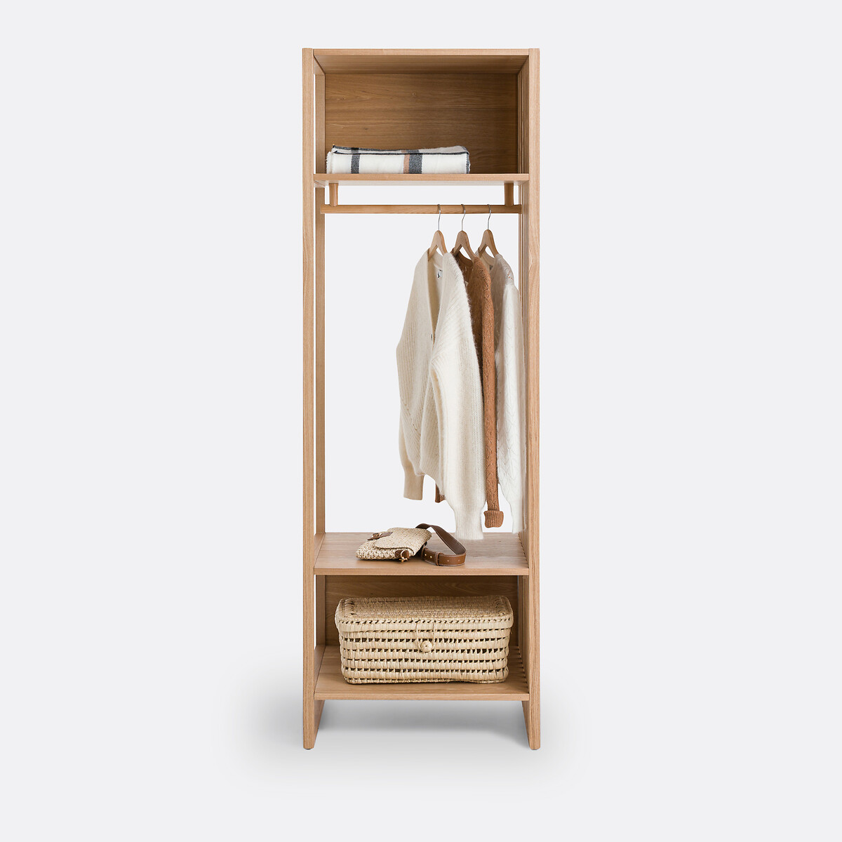 Module de dressing penderie + 3 étagères, Theonie naturel, LA REDOUTE INTERIEURS