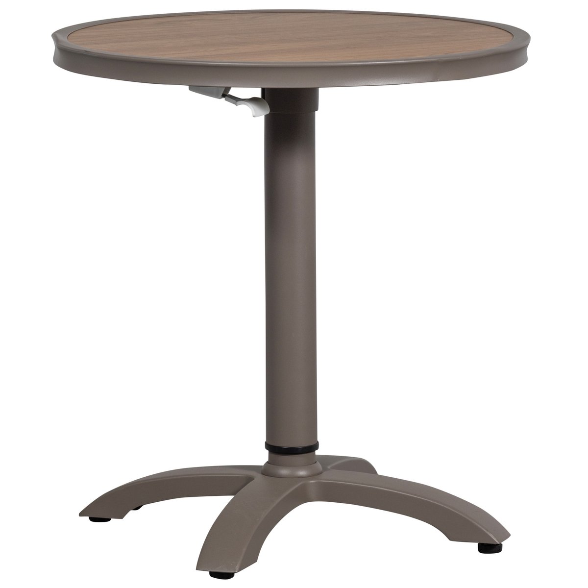 Table de bar réglable en hauteur en aluminium JEPPE marron/ gris, WOOOD