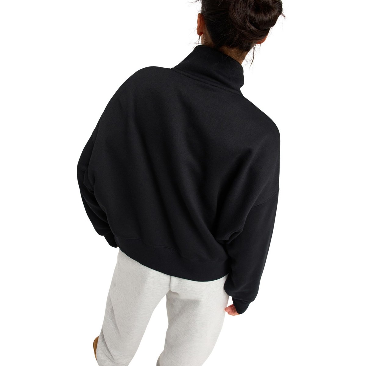 Sweat col montant EVERFREE. noir anthracite, ROXY