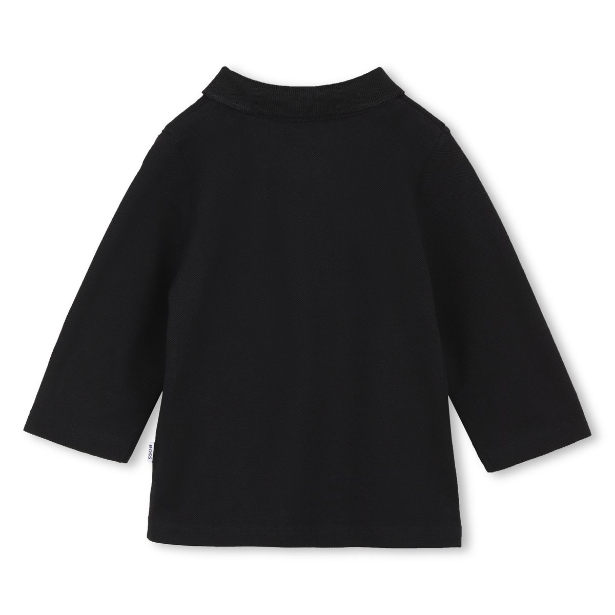 Polo manches longues black, BOSS KIDSWEAR