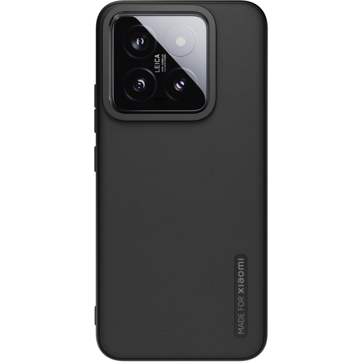 Coque Xiaomi 14 premium Noir couleur unique, MADE FOR XIAOMI