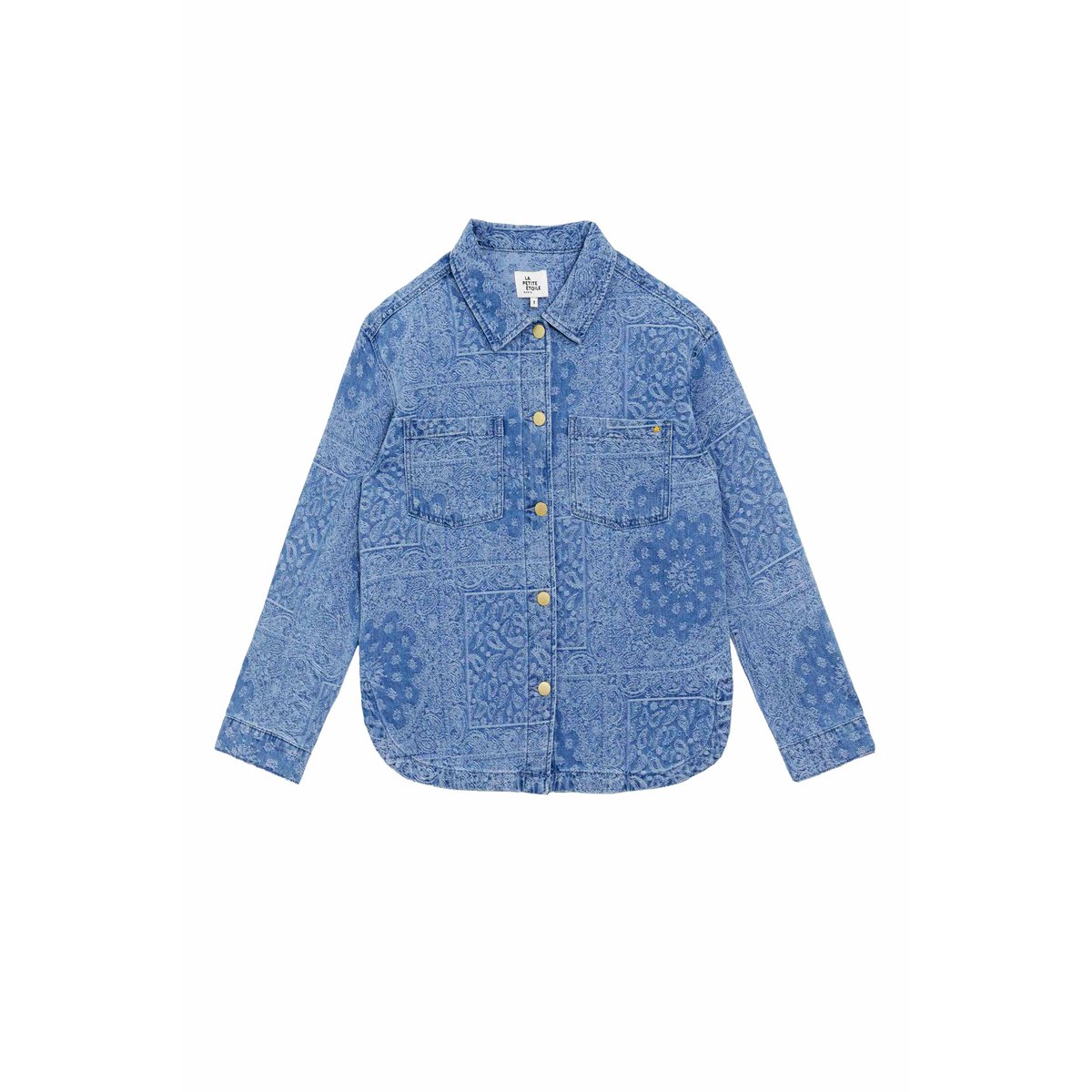 Veste col chemise imprimé jacquard VITALO 47-bandana, LA PETITE ETOILE