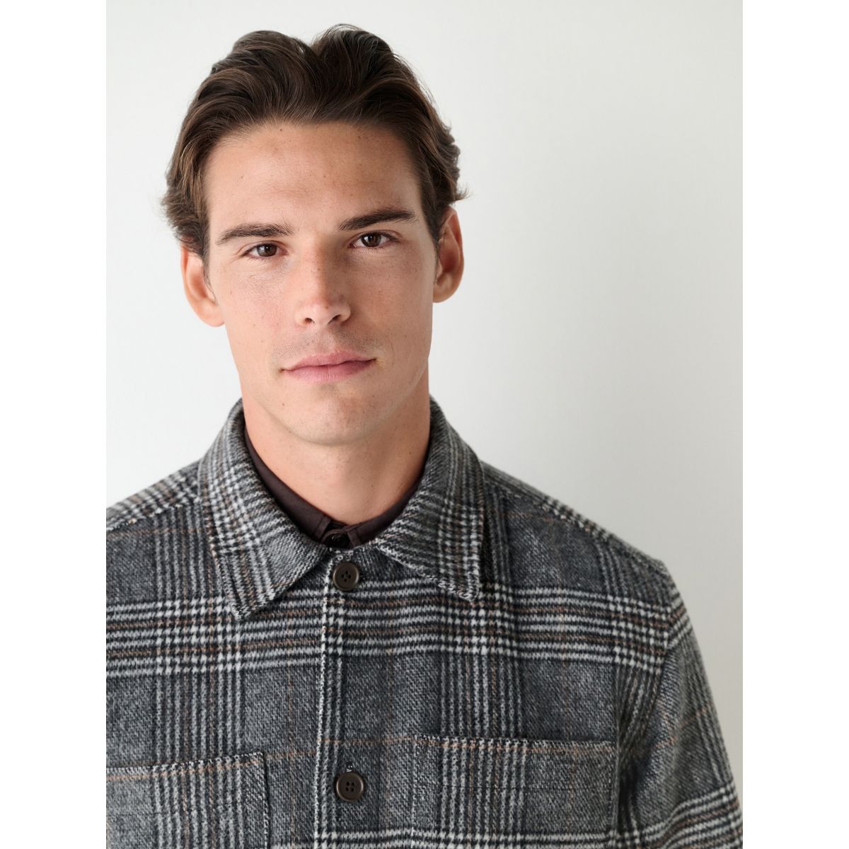 Veste à carreaux gris, NEXT