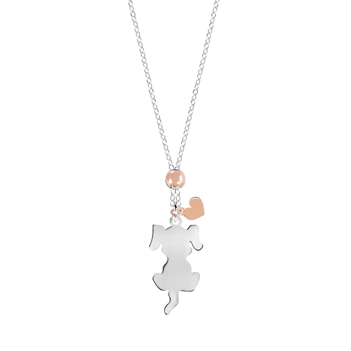 Collier en argent 925 CAT AND DOG argent, BLUESPIRIT