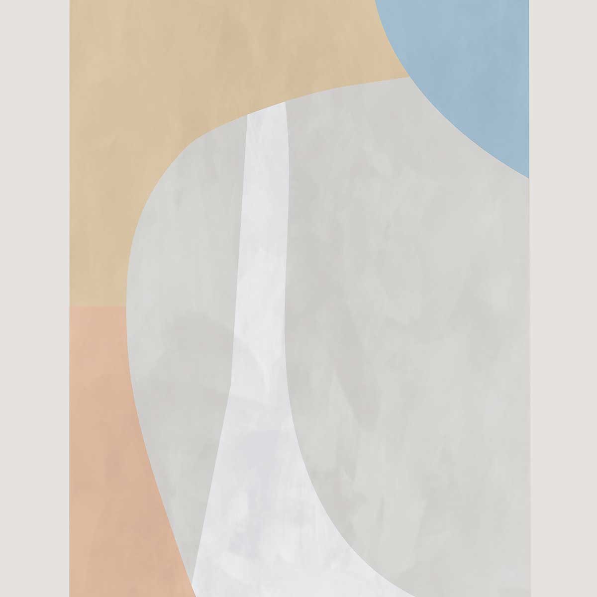 Tableau light beige contempory tableau alu dibond, HEXOA