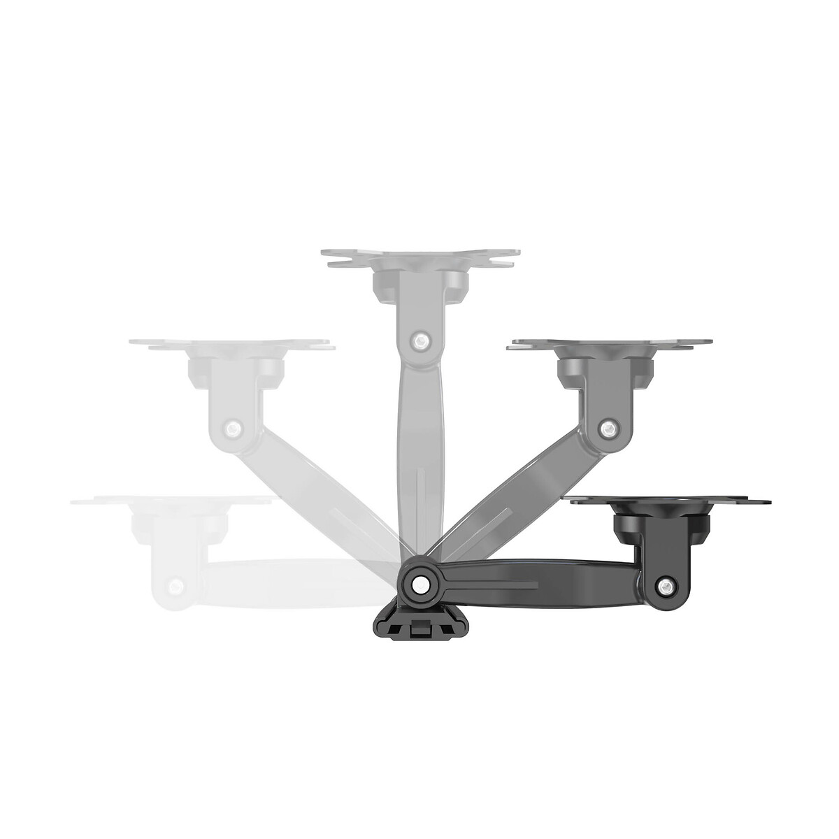 Suporte TV para parede Double Tilt & Swivel, HAEGER preto , HAEGER