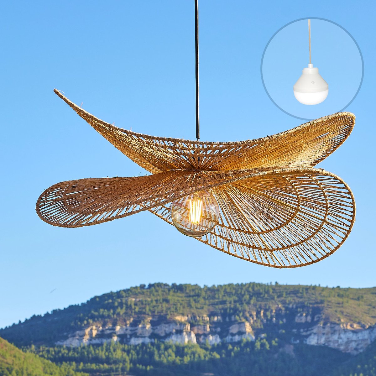 Suspension sans fil SOLARA NOMAD beige, LUMISKY