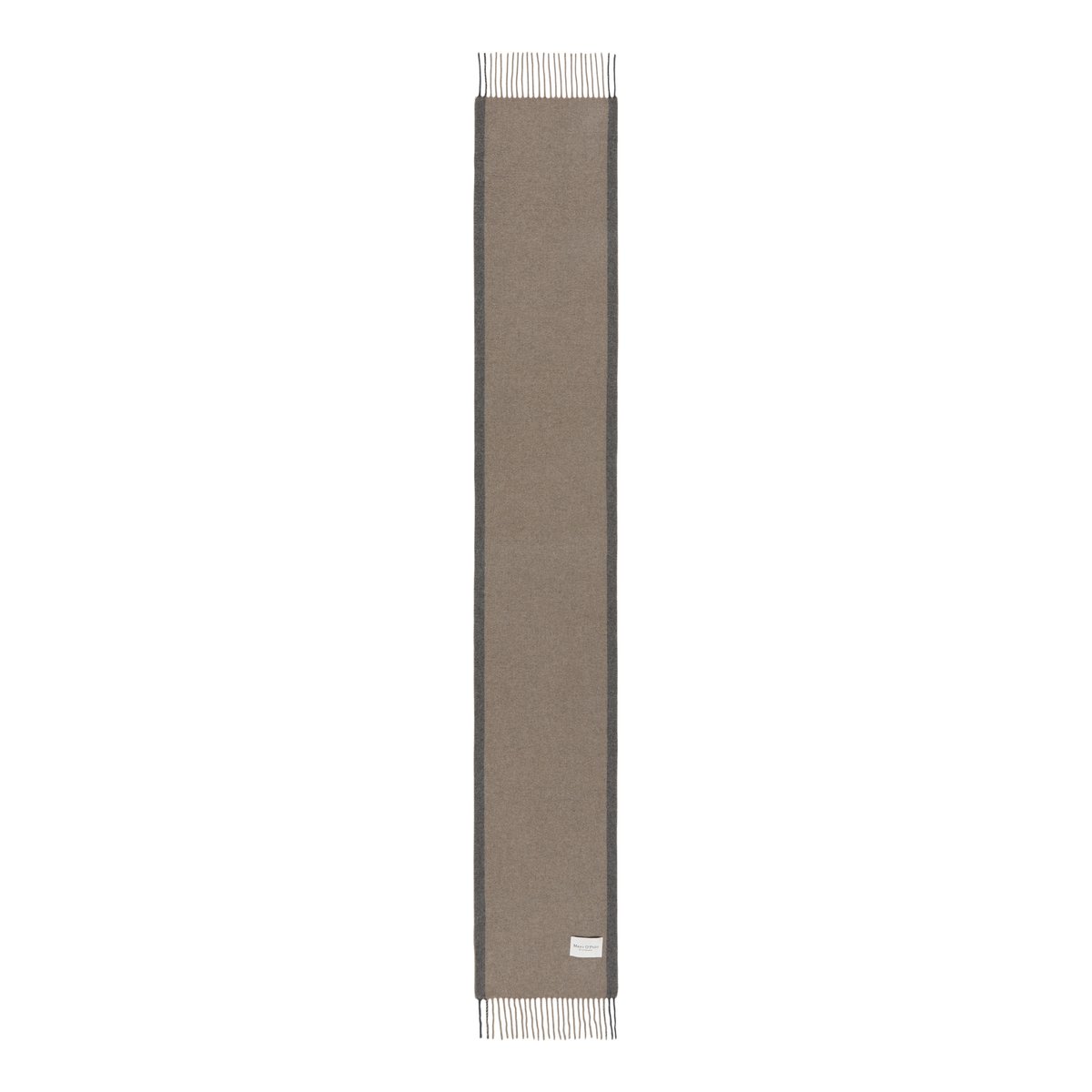 Écharpe Web en laine vierge douce beige, MARC O'POLO