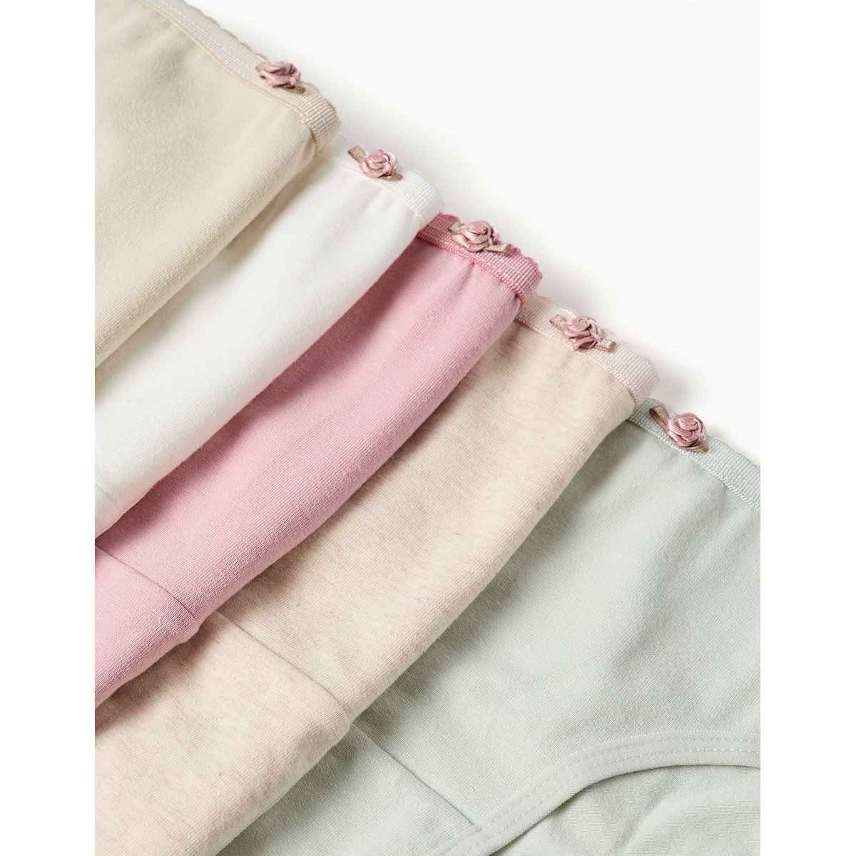 Lot de 5 culottes avec roses décoratives multicolore, ZIPPY