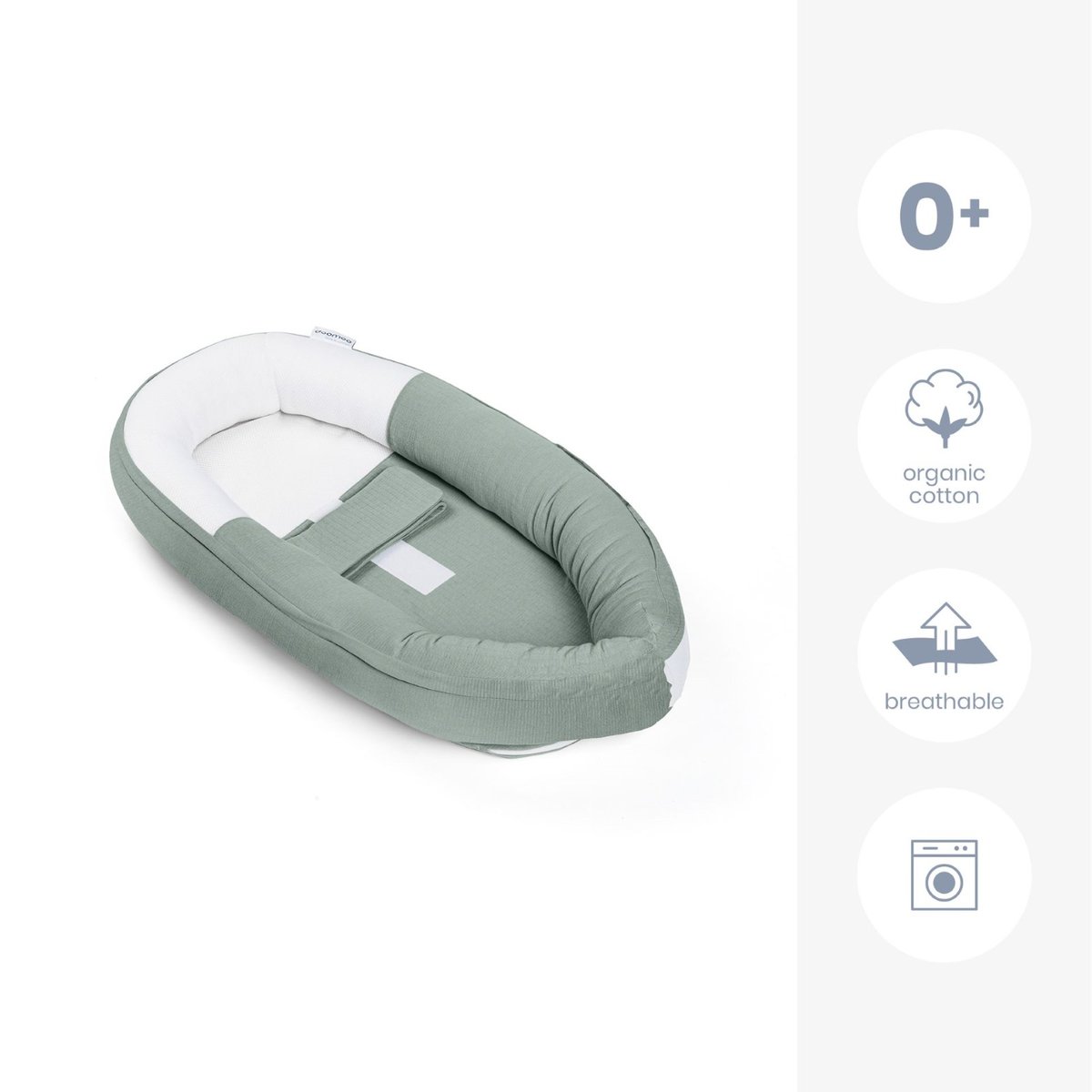 Réducteur nouveau-né Doomoo Cocoon vert, BABYMOOV