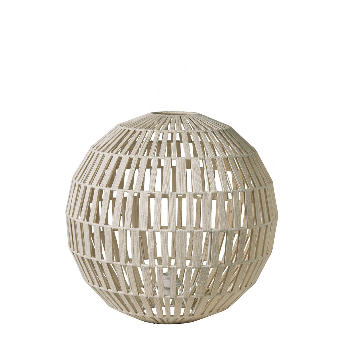 Lampe SPHERE en jute - Petit modèle beige, BLANC D’IVOIRE