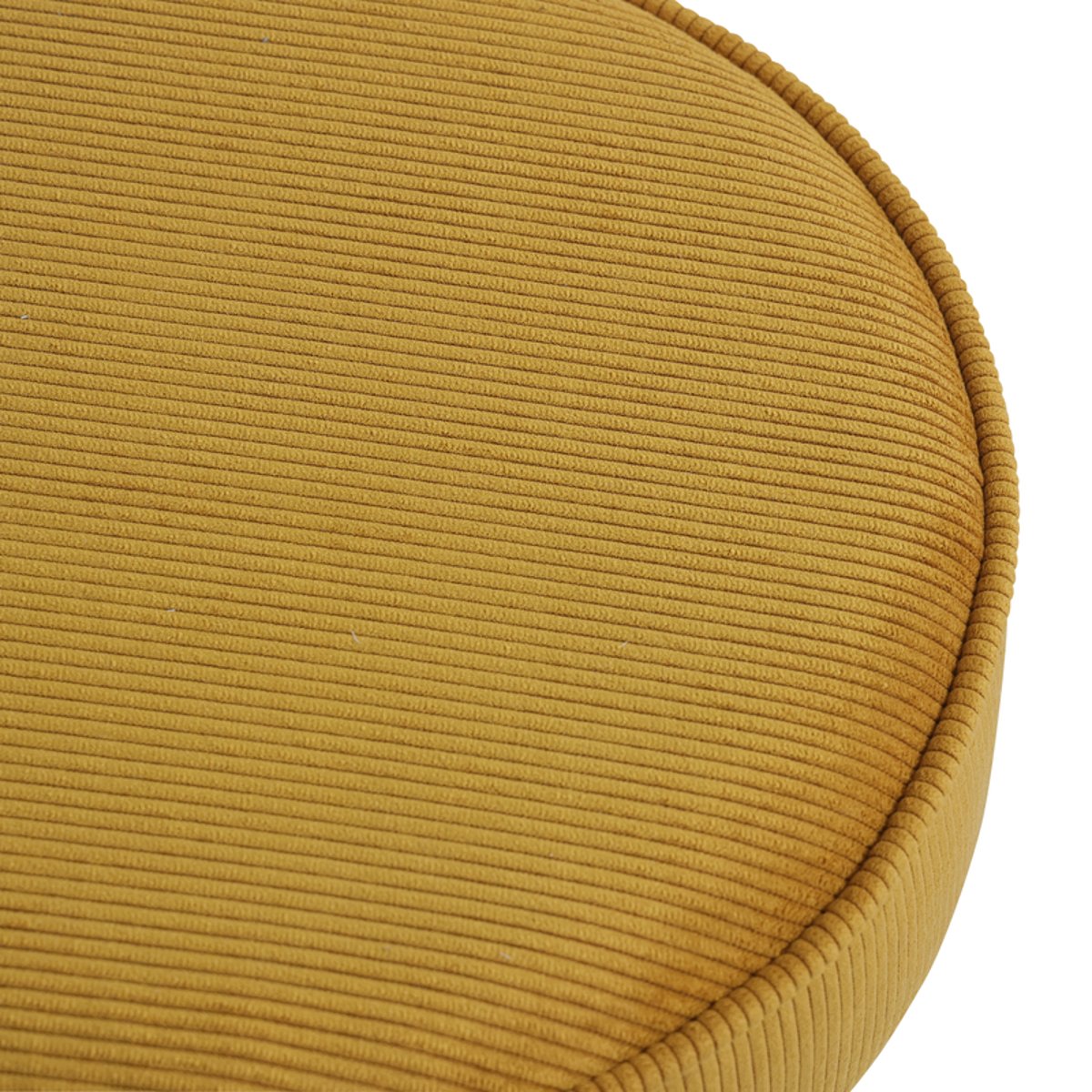 Pouf velours côtelé abricot, ZAGO