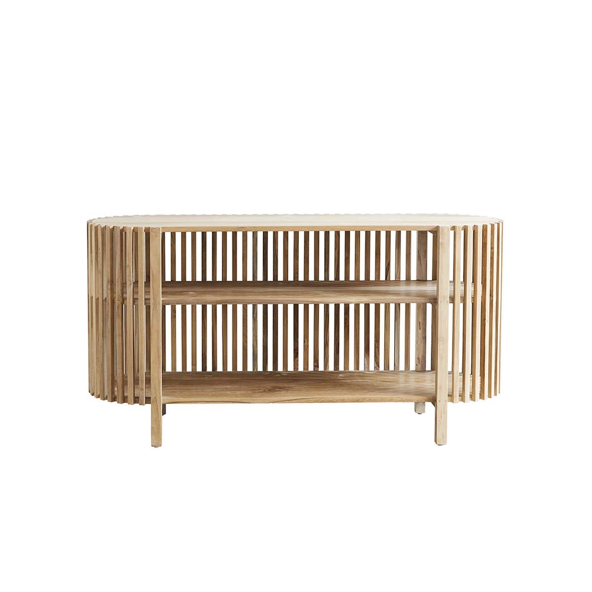 Buffet en bois de teck 160 cm VICTORIA naturel, BERAH GETAH