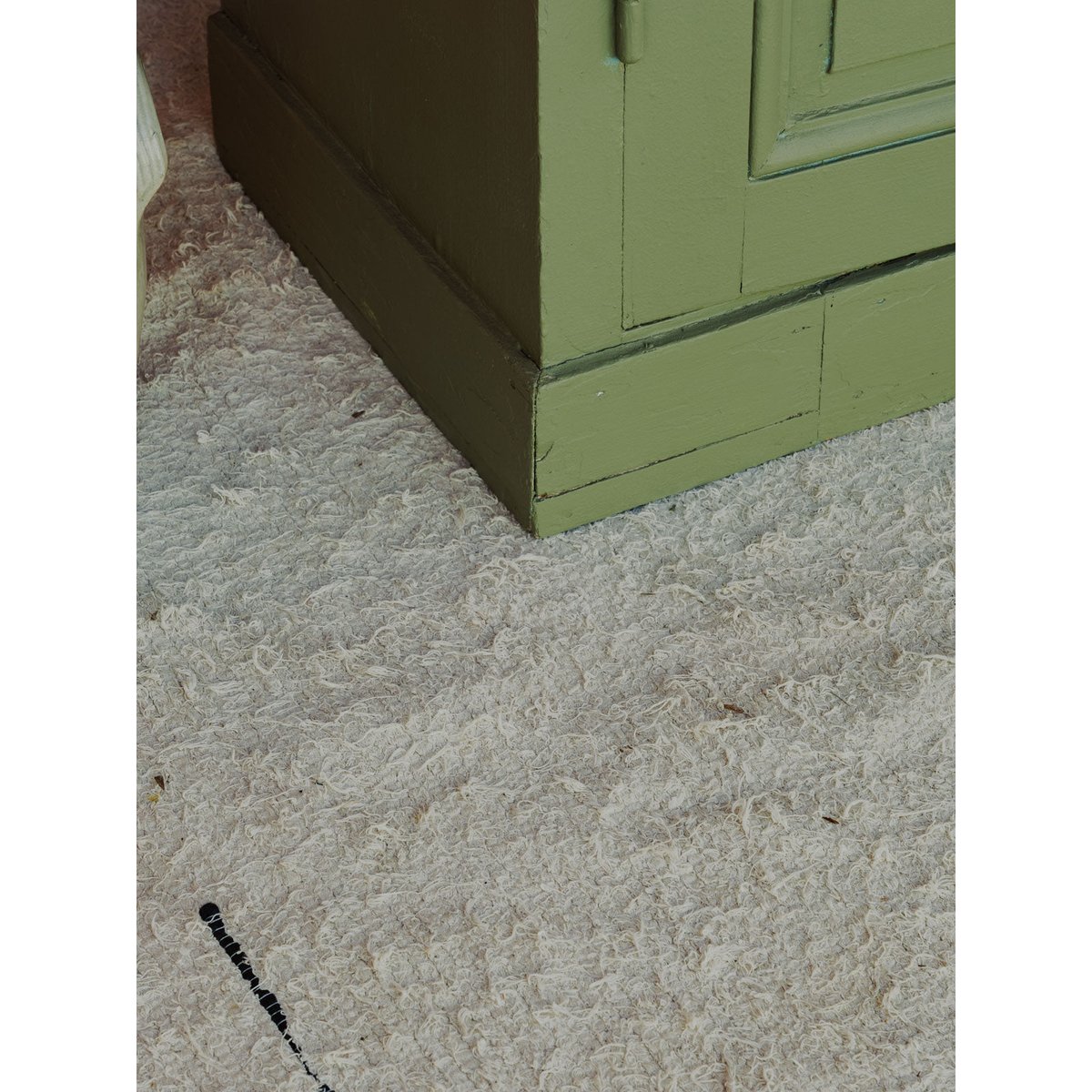 Armoire en bois kaki Blandine N°451 - Bon état kaki, DEBONGOUT