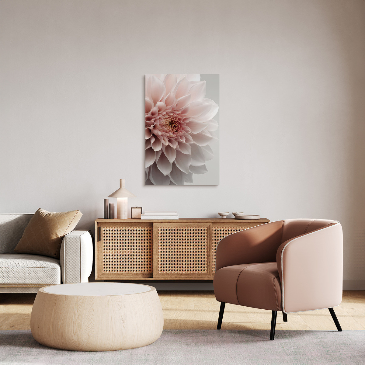 Tableau Sur Toile Dahlia Décoratif FLEUR tableaux sur toile-rose, CEANOTHE