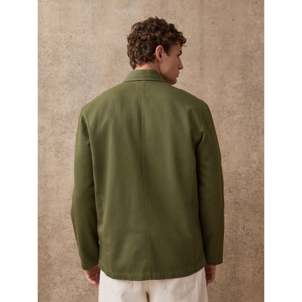 Surchemise de travail en twill vert, NEXT