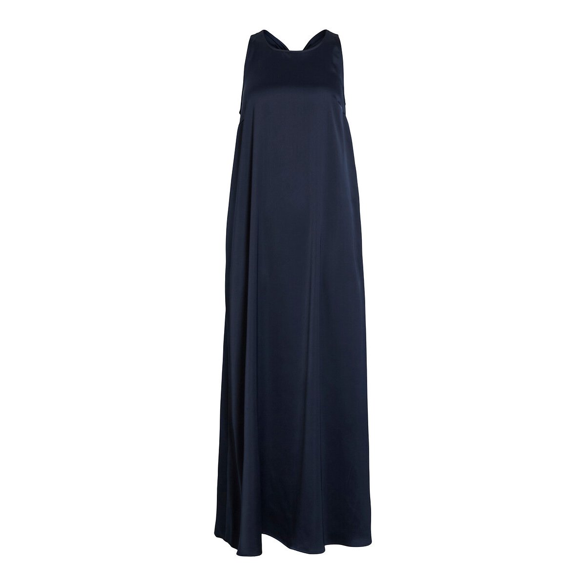 Robe longue satinée bleu marine, VILA