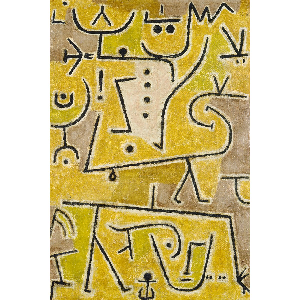 Tableau  de Klee Gilet Rouge tableau alu dibond, HEXOA