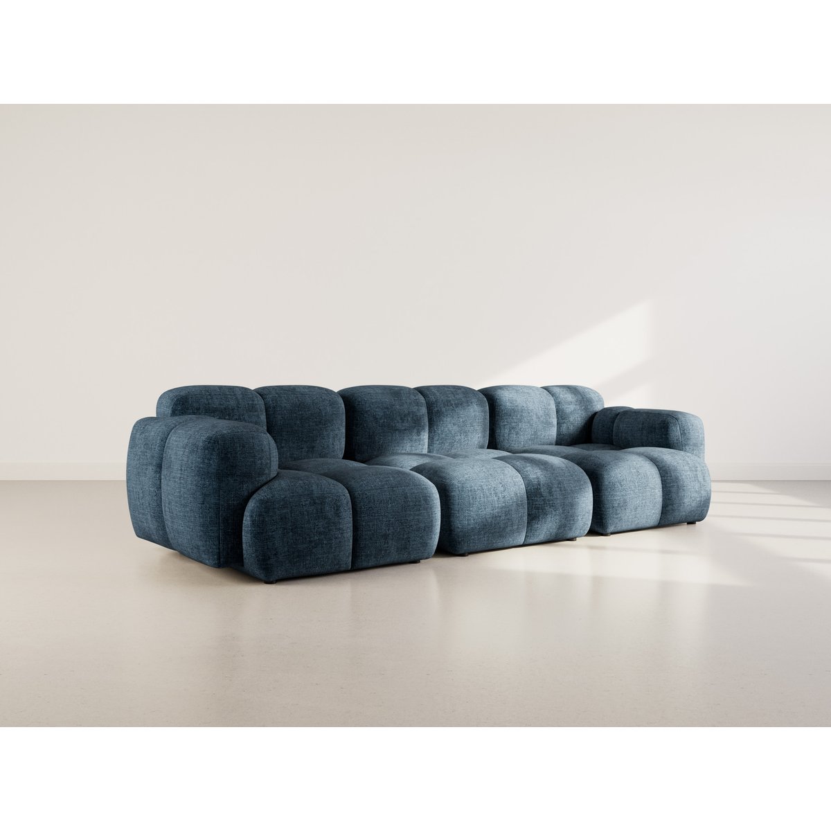 Canapé Modulable 3 places - GRACE bleu, BEST MOBILIER