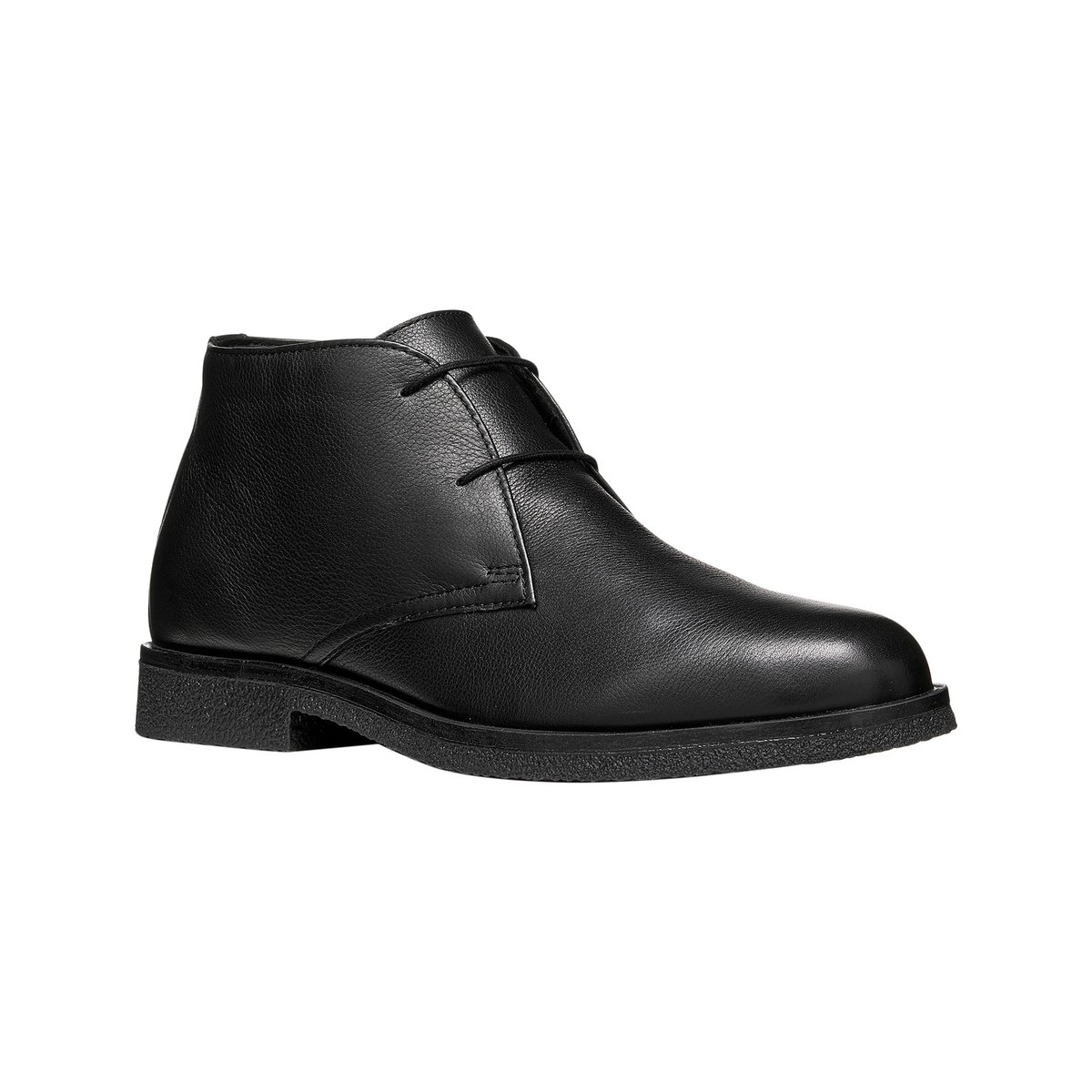 Moccassins Montante Cuir Claudio noir, GEOX