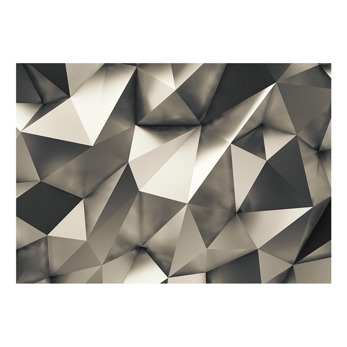Papier peint intissé panoramique Abstractions Cosmic Silver gris / argent, EDEN