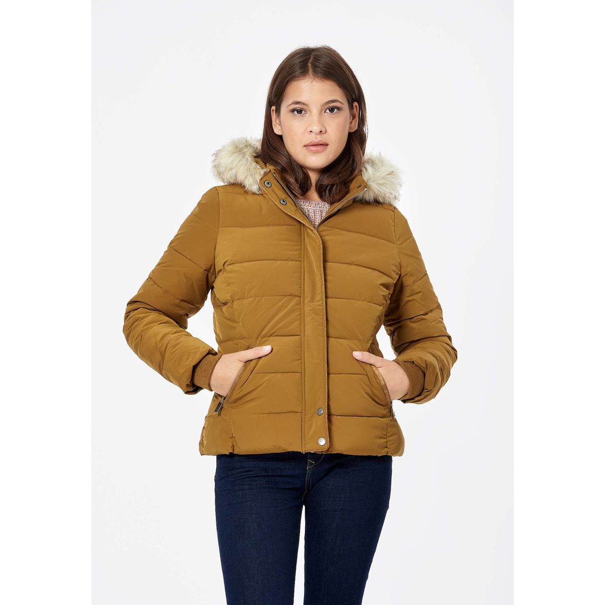 Doudoune Dibby marron, KAPORAL