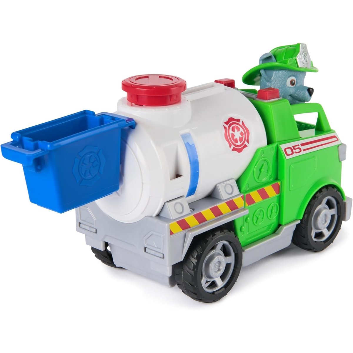 Paw Patrol Fire Rescue - Rocky avec camion-citerne vert, SPIN MASTER