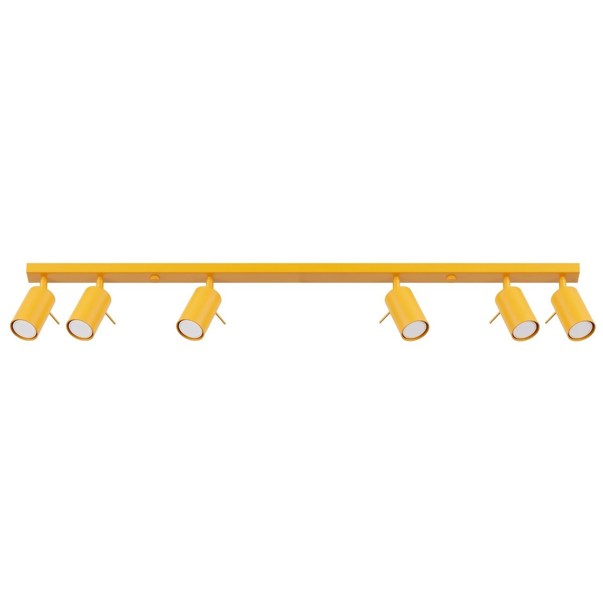 Plafonnier Acier Jaune GU10 6 RING jaune, EDEN
