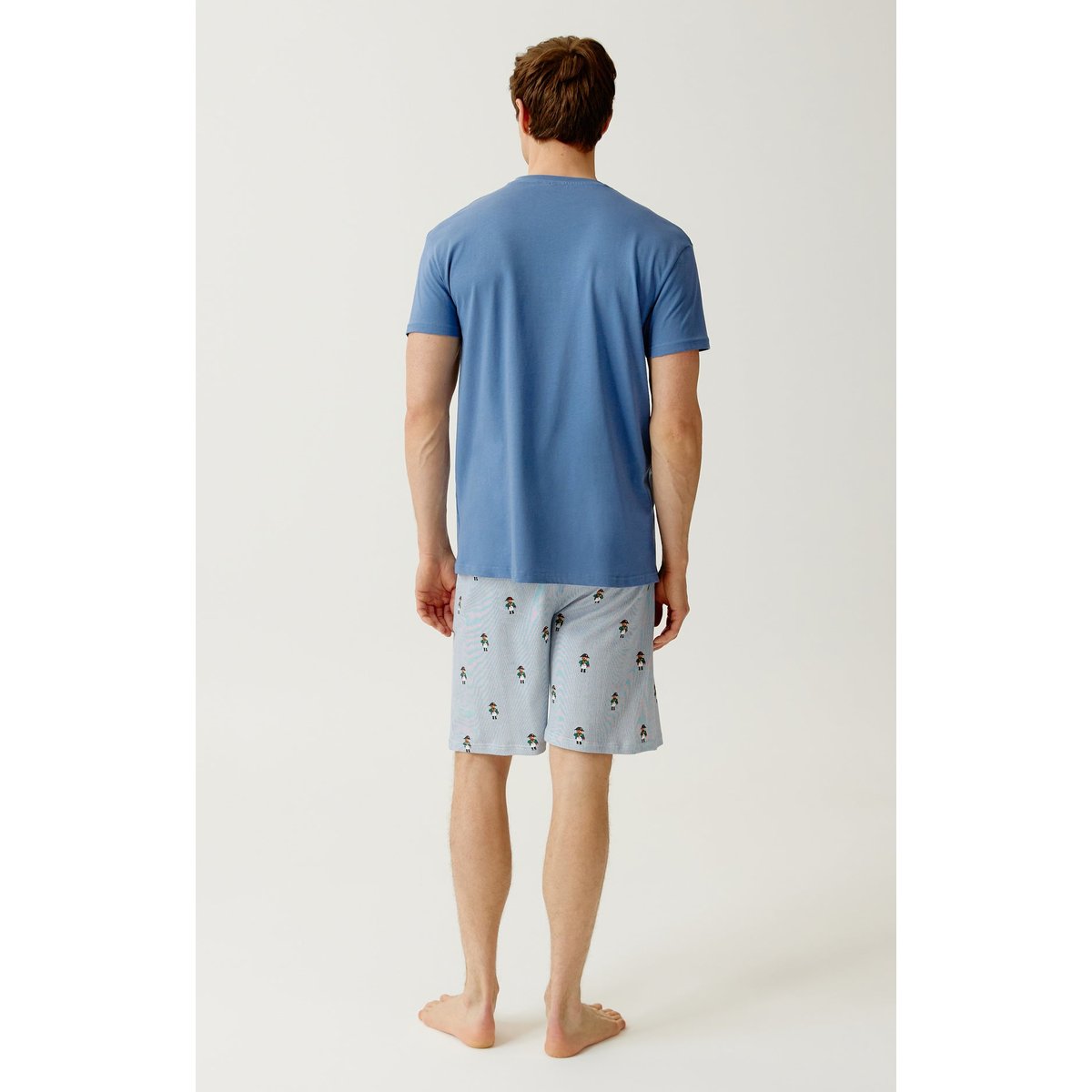Pyjashort en coton, Napoléours bleu, ARTHUR