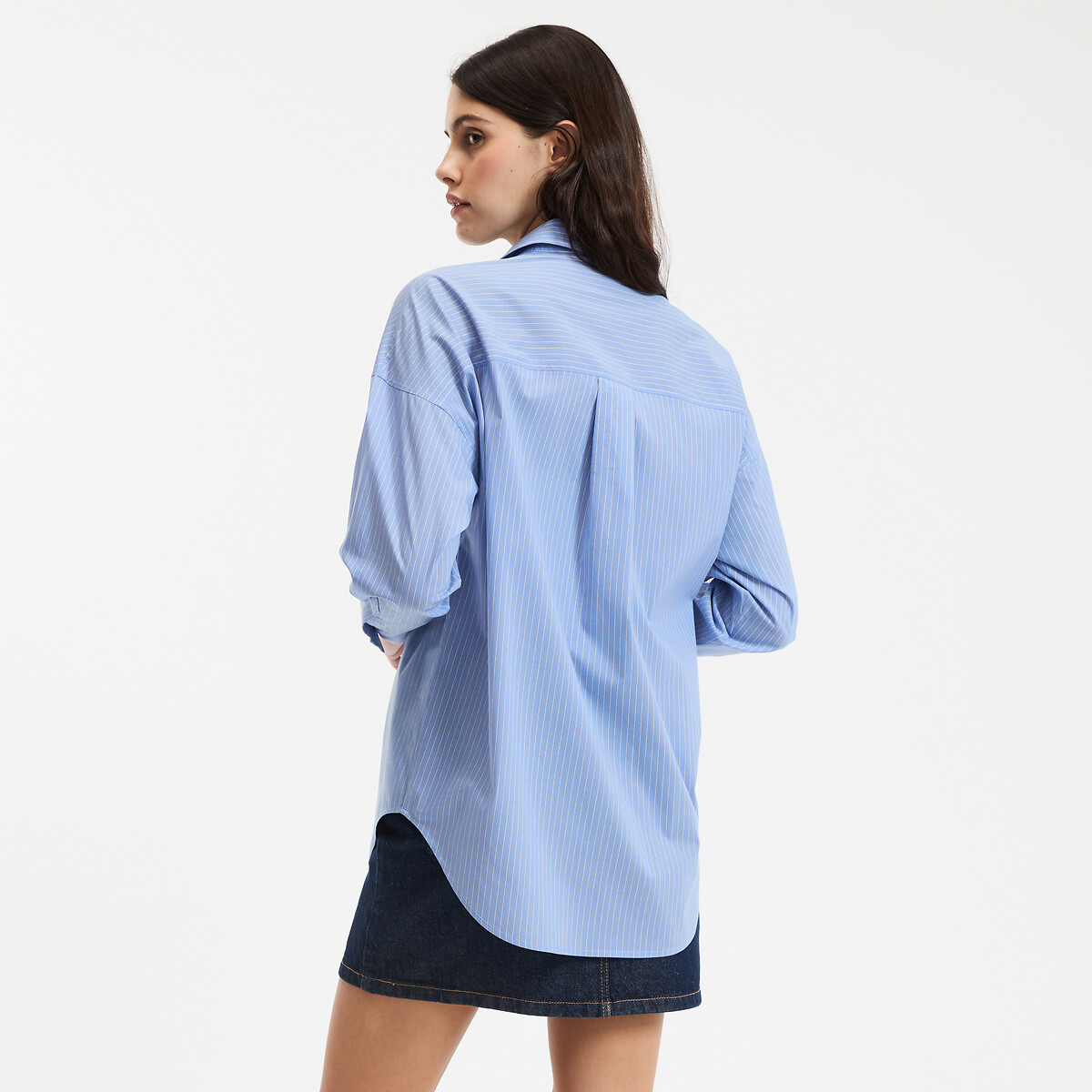 Chemise rayée ample, Signature APOLLINE rayé bleu, LA REDOUTE COLLECTIONS