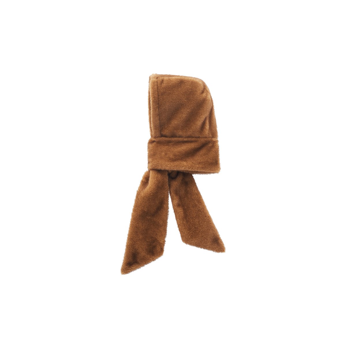 Écharpe à capuche imitation fourrure BEKAVI marron foncé, CAROLL