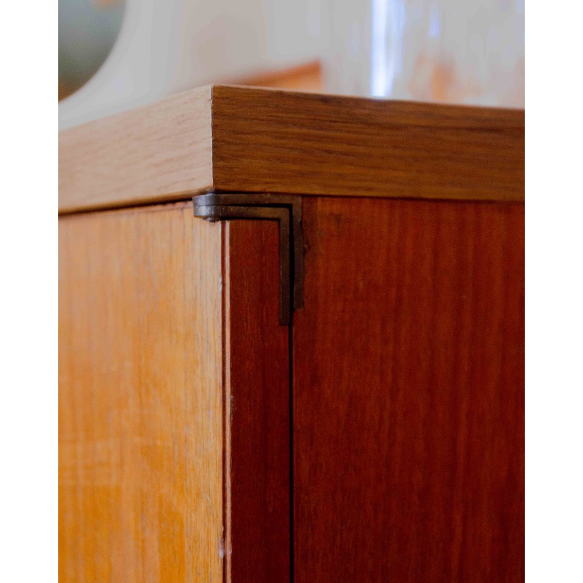 Buffet contemporain en teck Gustave N°1614 - Bon état bois clair, DEBONGOUT