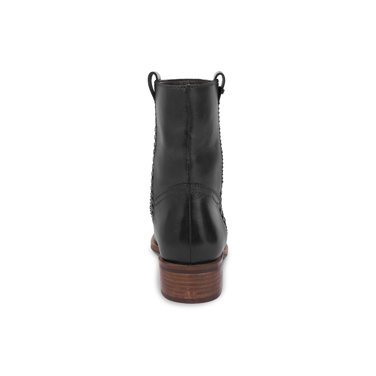 Bottines plates en cuir, VICTORIA noir, LES TROPEZIENNES PAR M.BELARBI