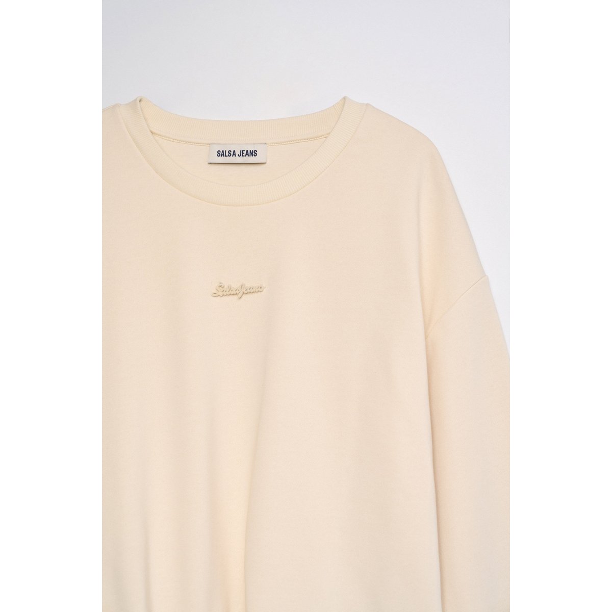SWEAT À EFFET BLOUSANT beige, SALSA JEANS