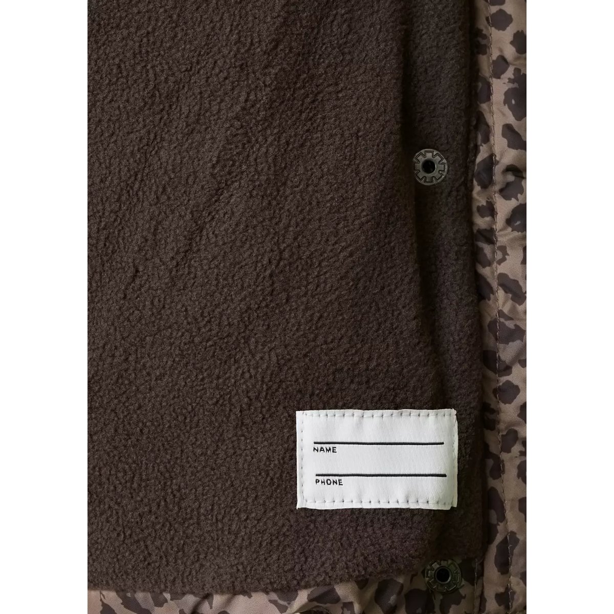 Anorak matelassé léopard marron, MANGO BABY