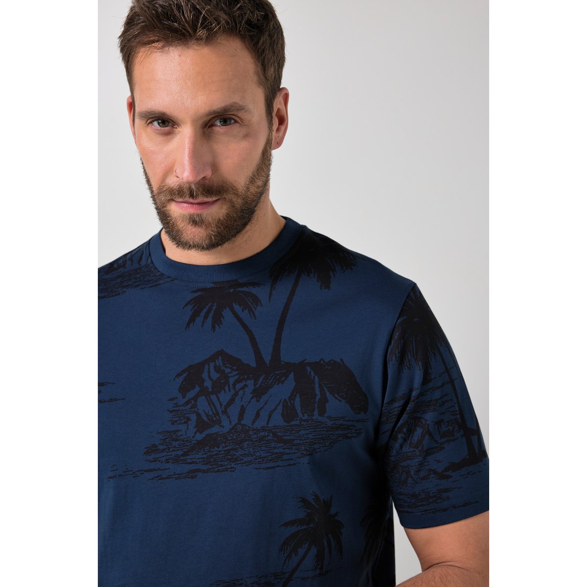 T-shirt à manches courtes bleu nuit mat, JP1880