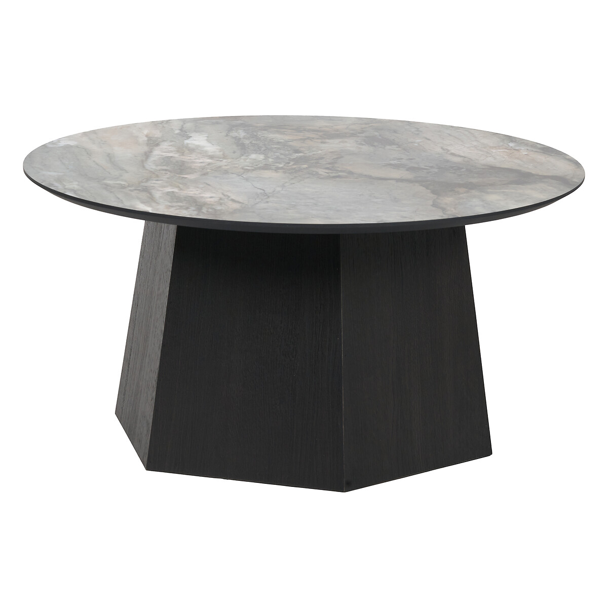 Maelis Faux Marble & Wood Coffee Table green marble, SO'HOME