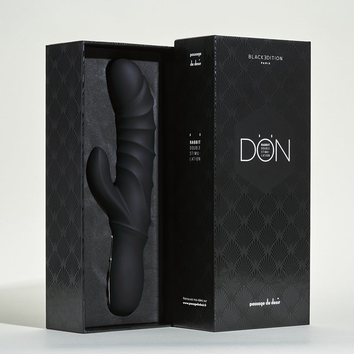 Vibromasseur nervuré DÖN noir, BLACK EDITION