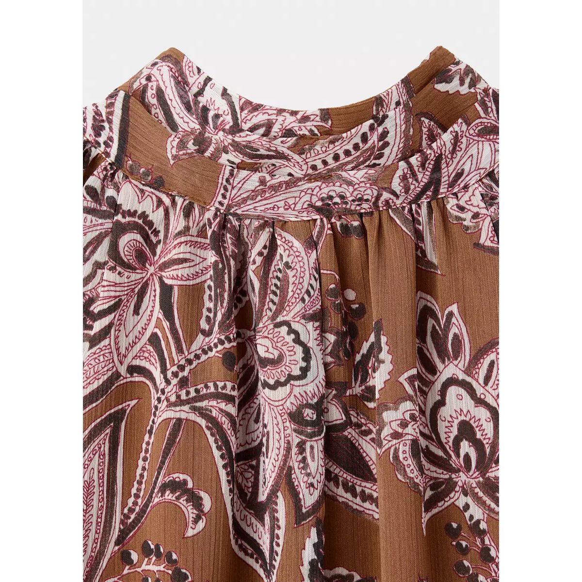 Robe silver orange brûlé, MANGO