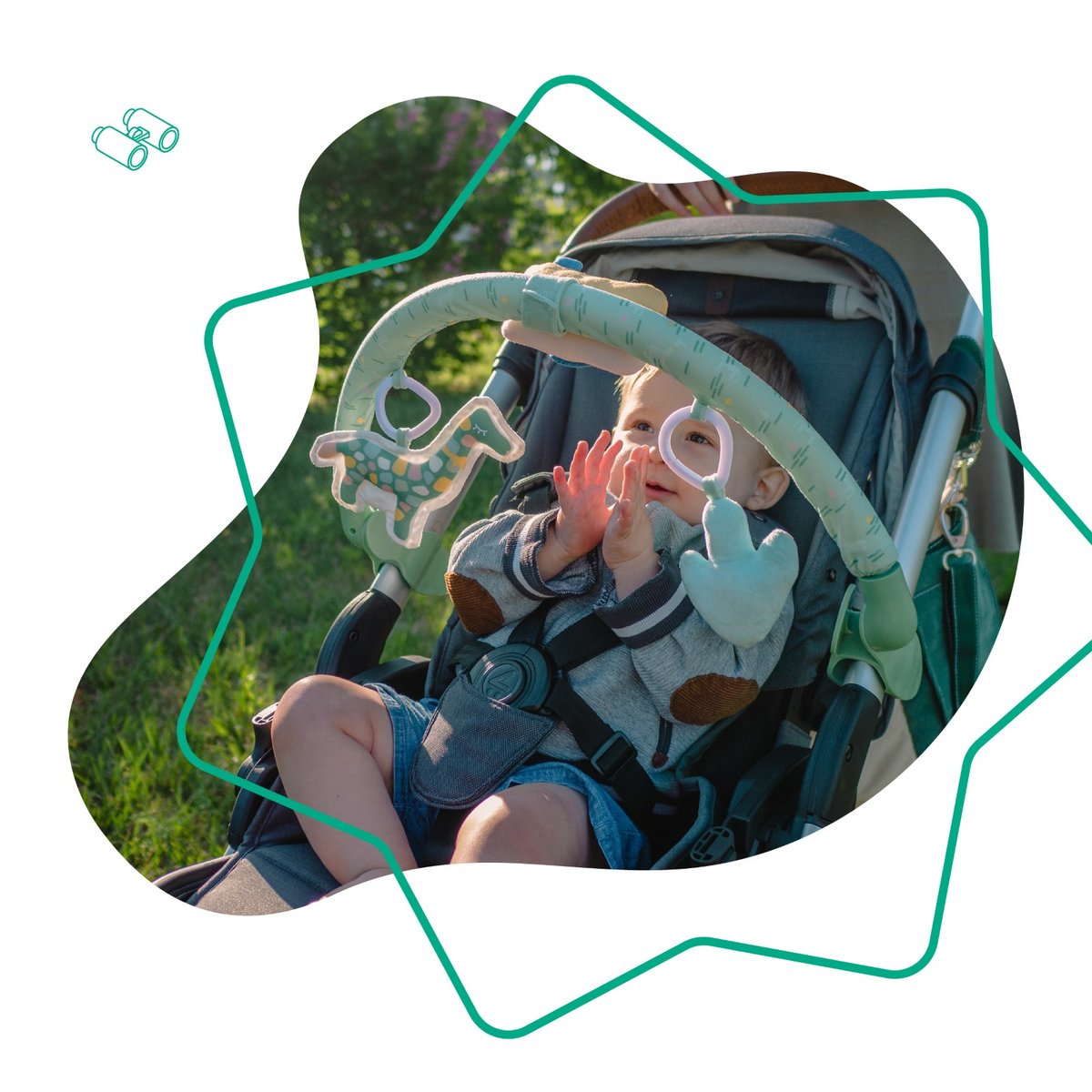Arche d'éveil et d'activités universelle vert, BADABULLE