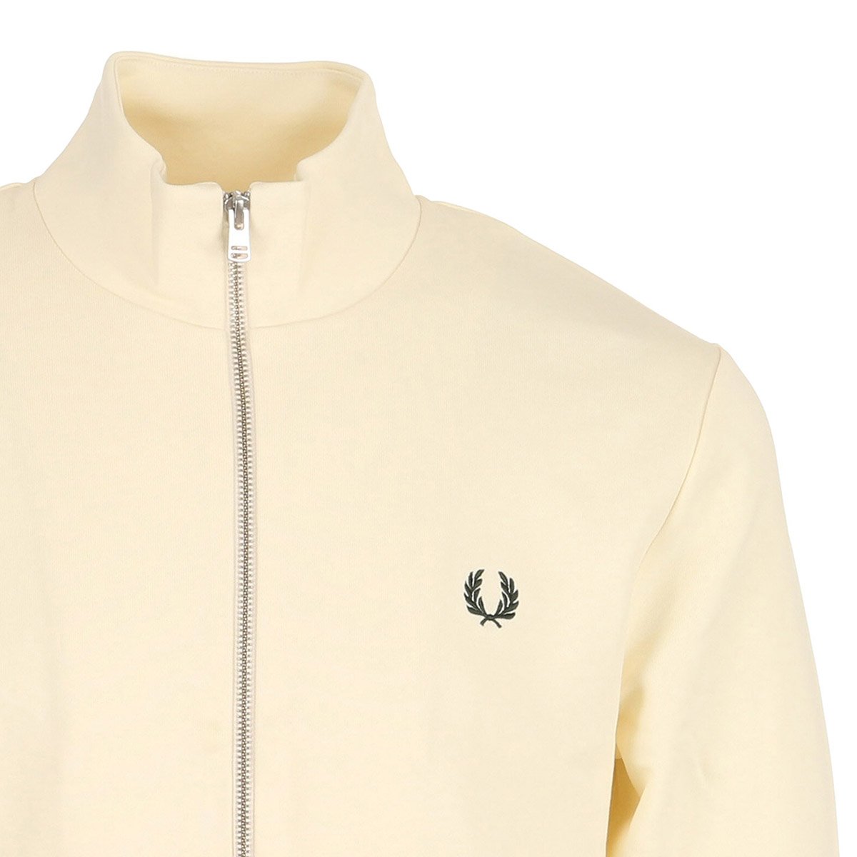 ZIP THROUGH SWEATSHIRT ecru, FRED PERRY