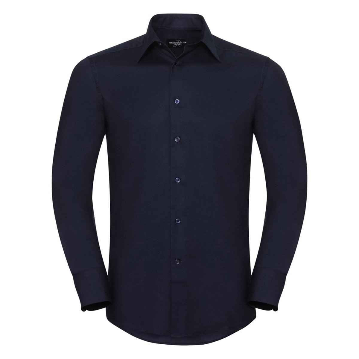 Chemise manches longues bleu marine, RUSSELL