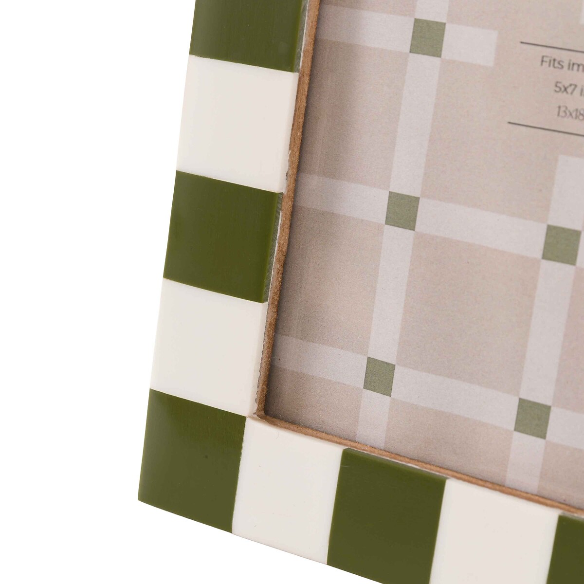 5x7" Caino Checkerboard Photoframe green, ÉDITÉ