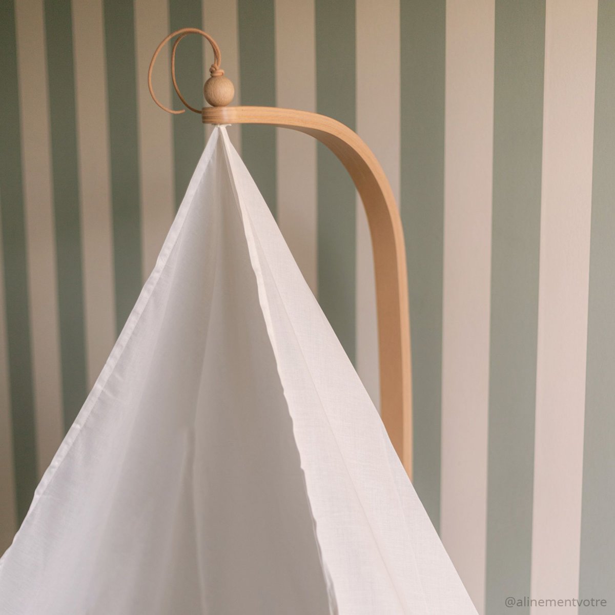Ciel de lit pour lit KIMI blanc, CHARLIE CRANE