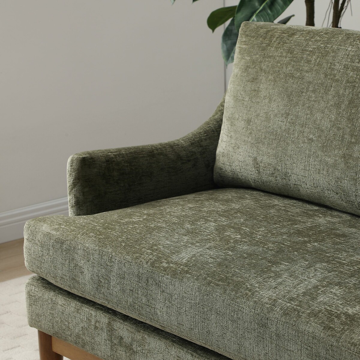 Bexley Chenille Accent Chair olive, SO'HOME