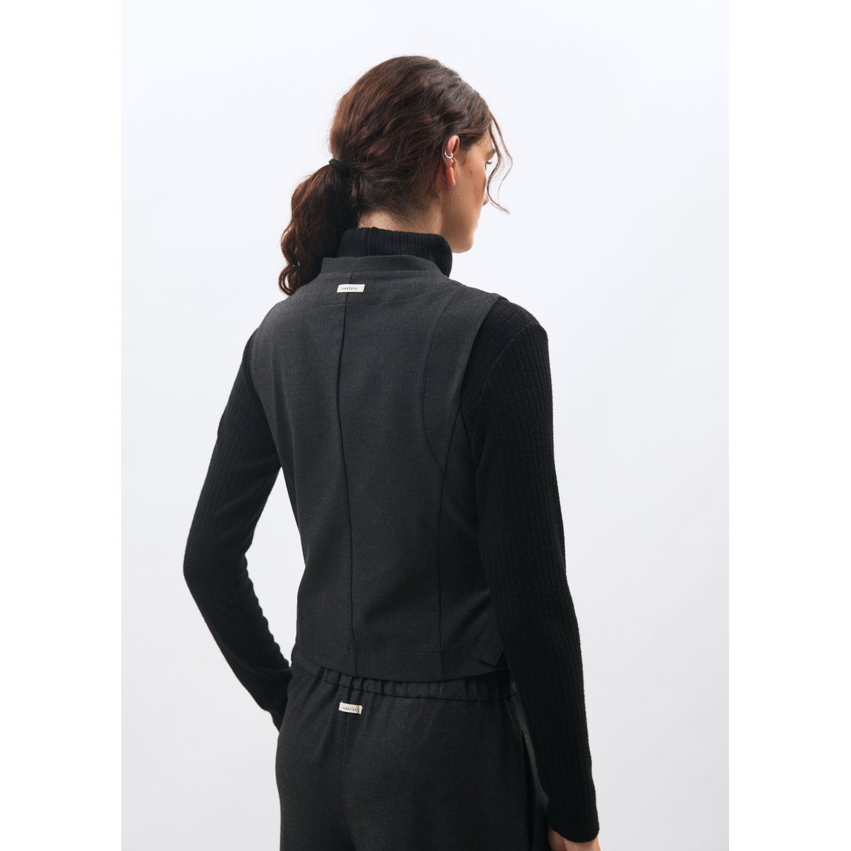 Gilet cache-cœur anthracite, HUMILITY