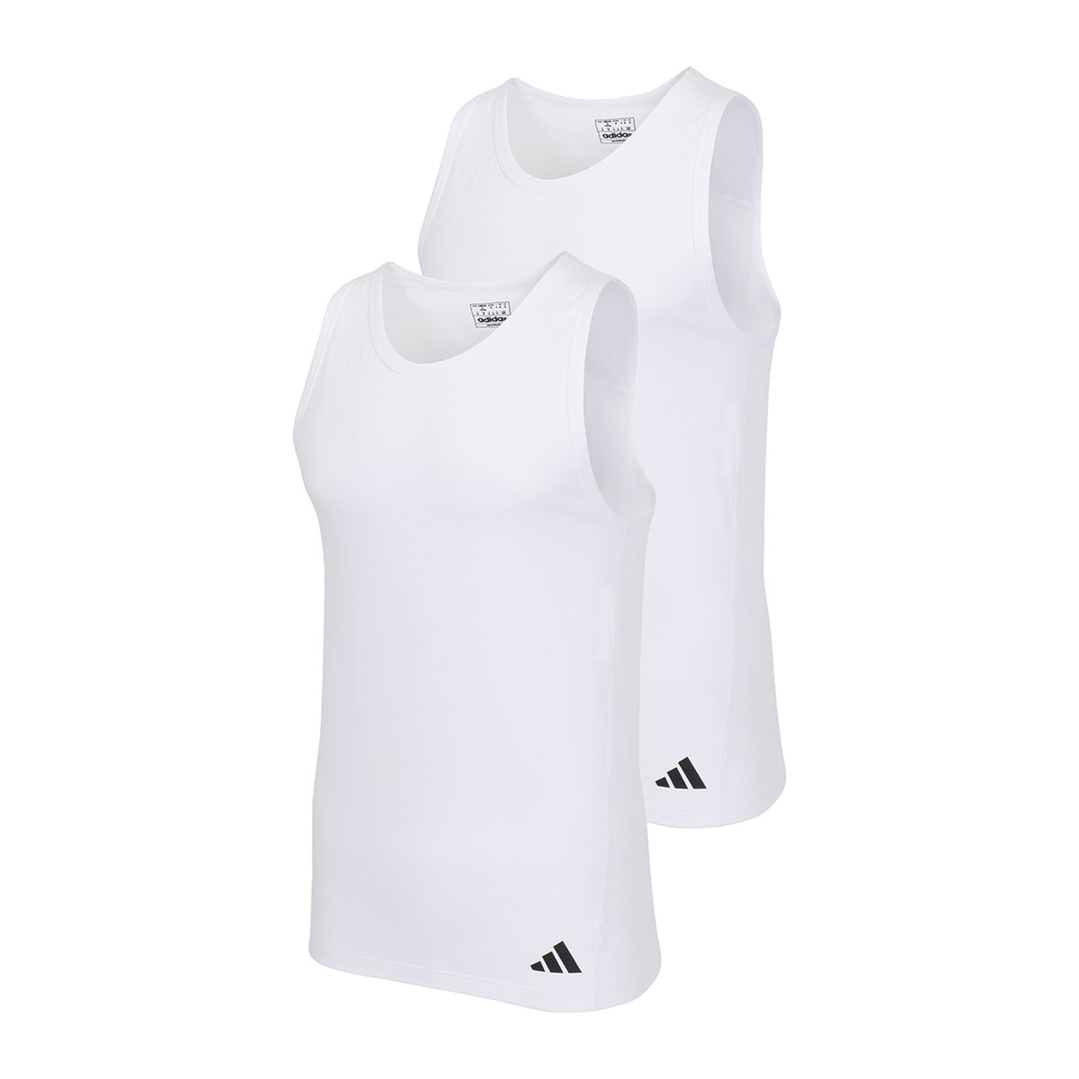 Débardeurs, lot de 2, ergonomiques ACTIVE FLEX COTTON blanc, ADIDAS SPORTSWEAR