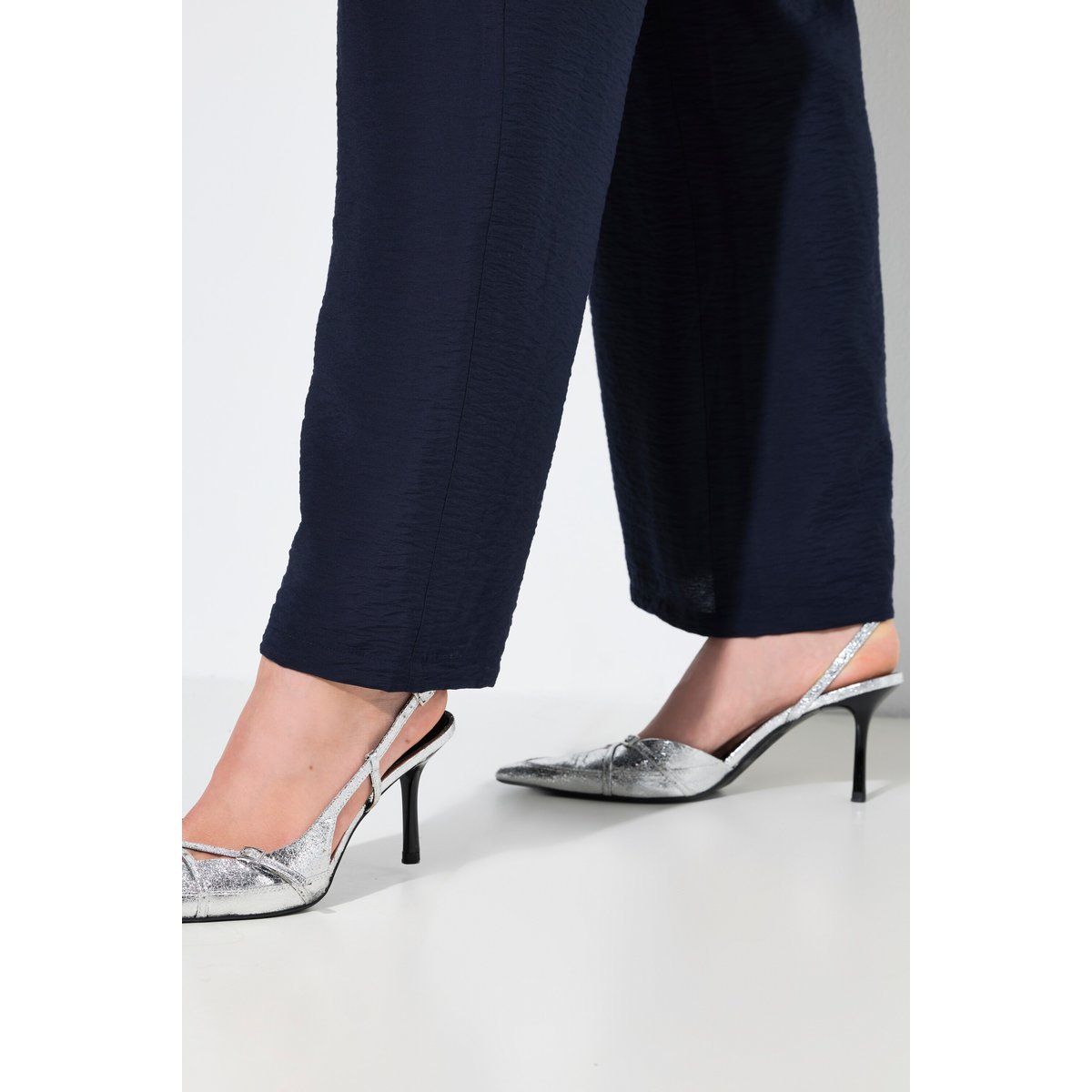 Pantalon à enfiler Mary, taille élastique marine, ULLA POPKEN