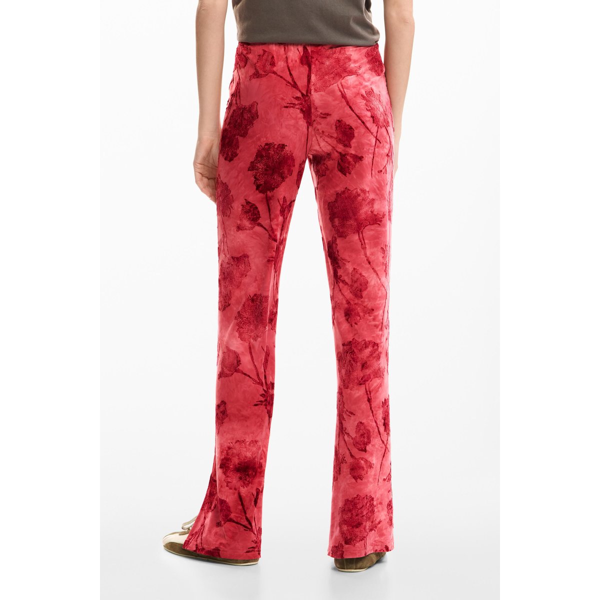 Pantalon floqué rouge, DESIGUAL